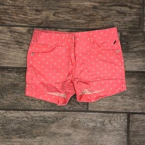 Nautica Girls Pink Polka Dot Shorts
